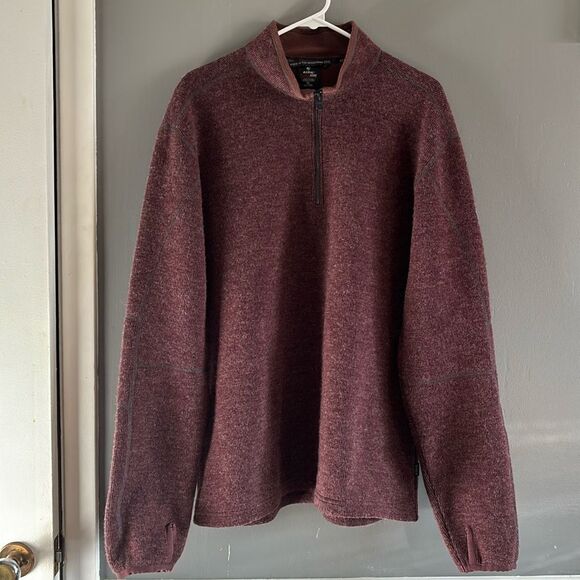KUHL Men's Thermo Kore Long Sleeve 1/4 Zip Pullover Sweater Fleece Lining XL - Picture 1 of 7